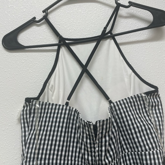 Speechless Black and White Gingham women’s Dress. Size M - Picture 8 of 9